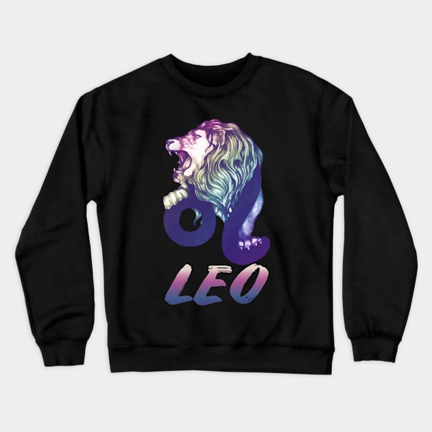 leo horoscope Crewneck Sweatshirt by BeDesignerWorld